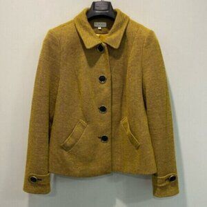 Laura Buttoned Jacket Yellow Blazer Size 16